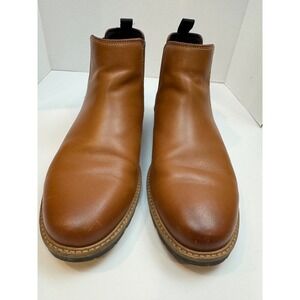 Cole Haan Grand OS Mens 11 M British Tan Leather Chelsea Boots C37590 Lug Sole